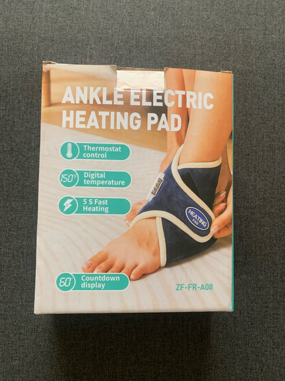 CAMECO Electric Ankle Heating Pad for Achilles Tendinitis Pain Relief NWT